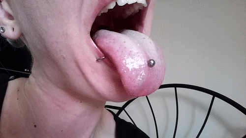 Quick White Coated Tongue Lapping And Play - Violawinter